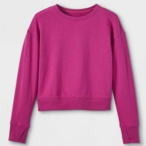 AIM NWT Magenta Crewneck Pullover Sweater - Kid’s XXL (Size 18)